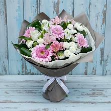 Букет цветов из:  Герберы, Альстромерии и Хризантемы в Майдарово