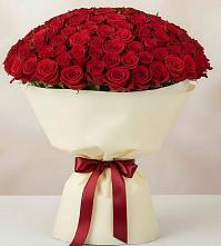 Букет 101 Красная роза Милано в Майдарово