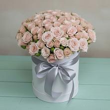 Цветочная композиция из Розы в шляпной коробке #REPLACE_PRED# Майдарово