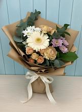 Букет цветов из:  Герберы и Хризантемы в Майдарово