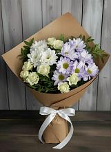 Букет цветов из:  Хризантемы и Розы #REPLACE_PRED# Майдарово