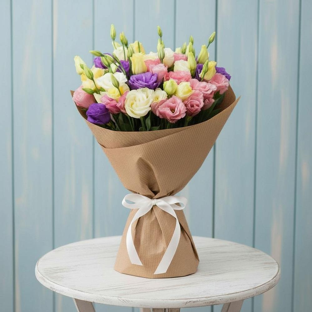 Букет цветов из: Лизиантусы в Майдарово