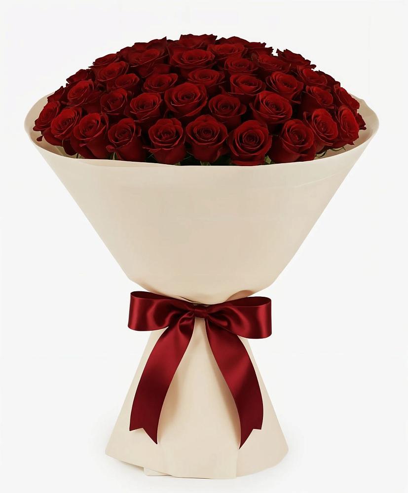 Букет 101 Бордовая роза Блэк Бакарра в Майдарово